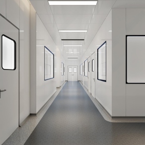 现代实验室走廊3D模型下载